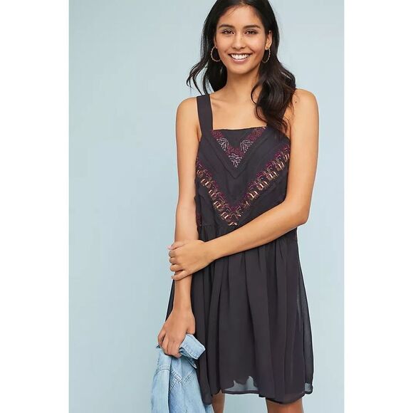 Anthropologie x Maeve Haifa Embroidered Dress Size M - Picture 1 of 9